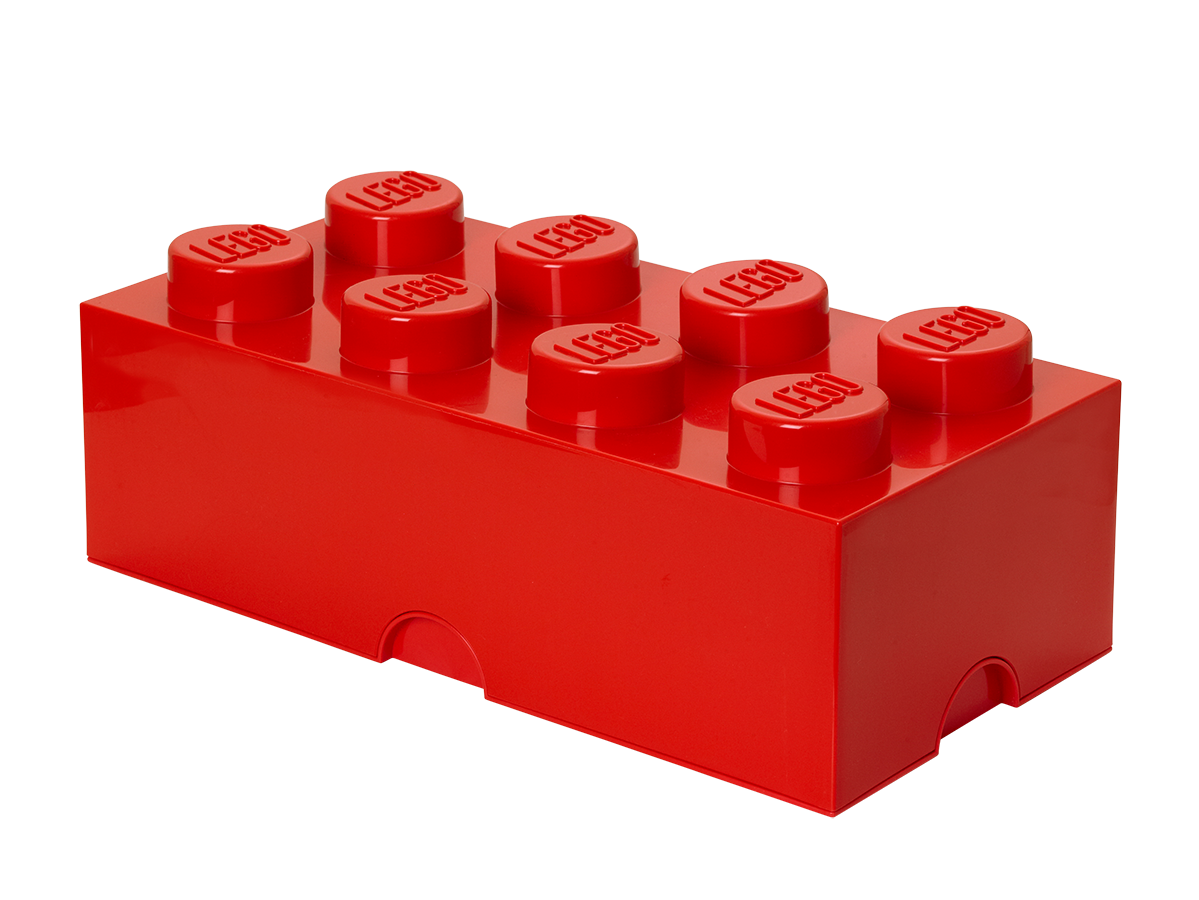 LEGO 8-Stud Storage Brick – Red (5006867)