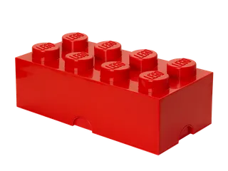 8-Stud Storage Brick – Red van LEGO – productfoto 1 van 4