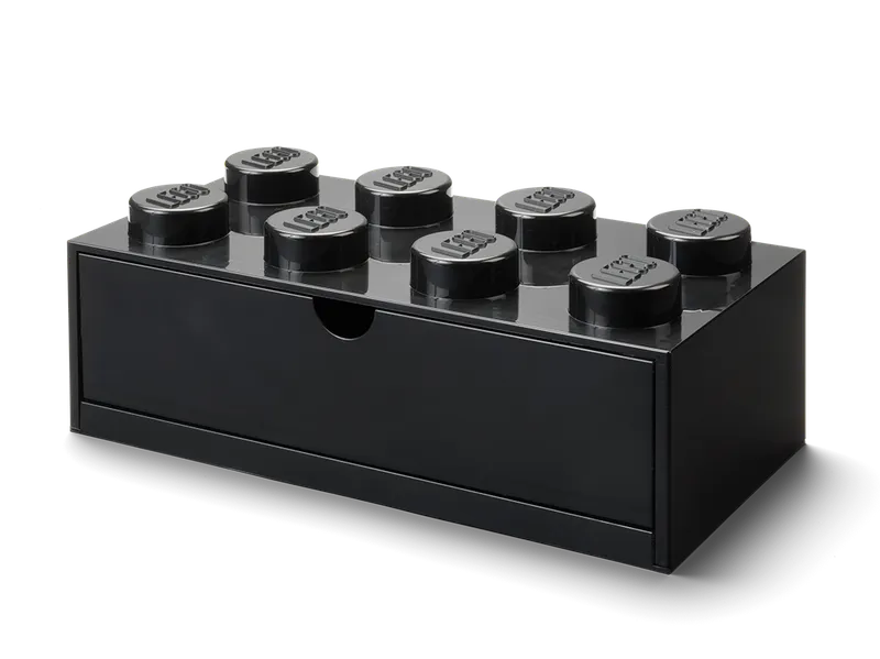 8-Stud Desk Drawer – Black de LEGO – photo du produit 3 sur 3