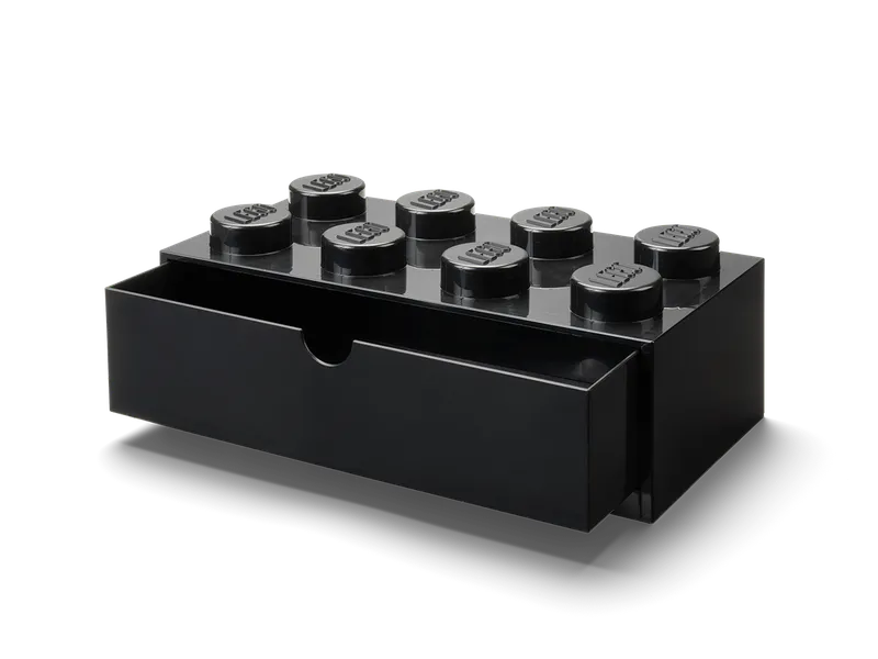 8-Stud Desk Drawer – Black