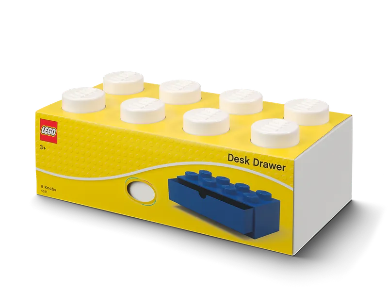 8-Stud Desk Drawer – White von LEGO – Produktfoto 2 von 3