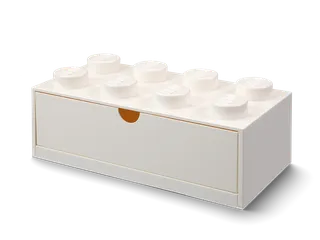 8-Stud Desk Drawer – White von LEGO – Produktfoto 3 von 3