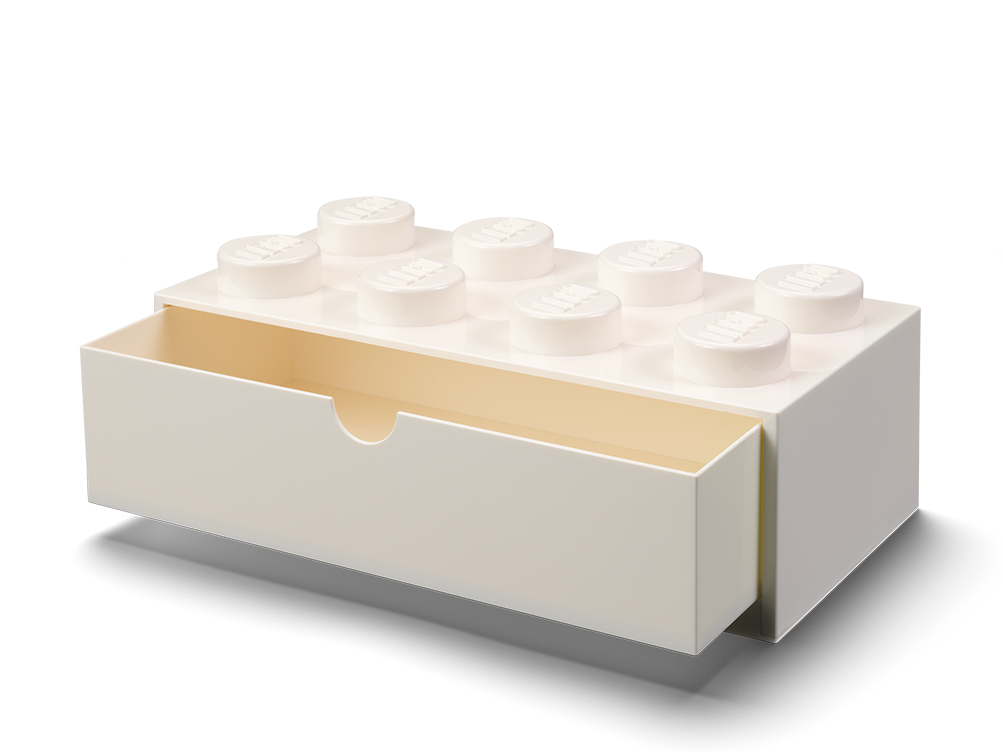 LEGO 8-Stud Desk Drawer – White (5006877)