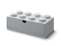 LEGO 8-Stud Desk Drawer – Gray (5006878) - afbeelding 2