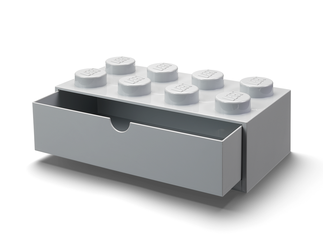 LEGO 8-Stud Desk Drawer – Gray (5006878)