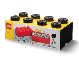 LEGO 8-Stud Storage Brick – Black (5006912) - afbeelding 1