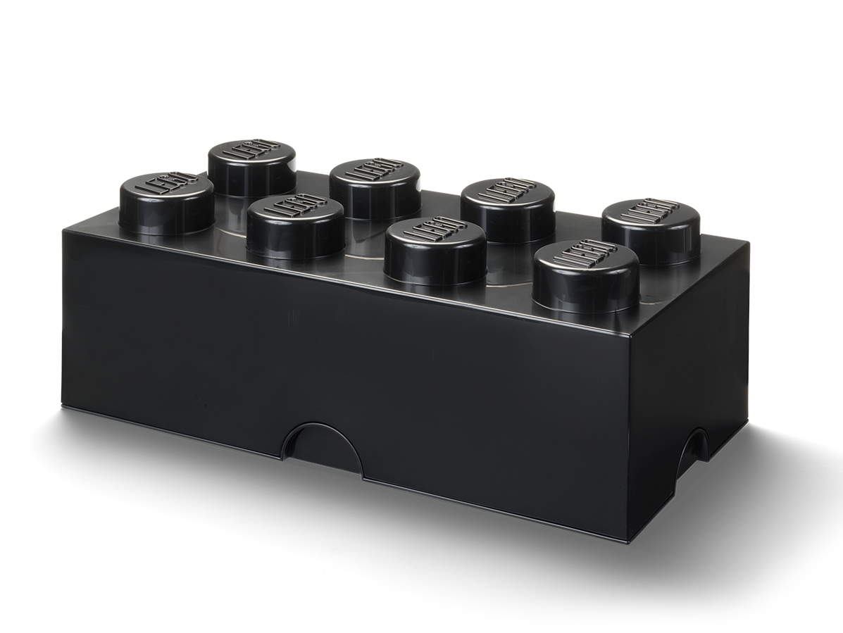 LEGO 8-Stud Storage Brick – Black (5006912)