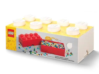 8-Stud Storage Brick – White by LEGO – product photo 2 of 3