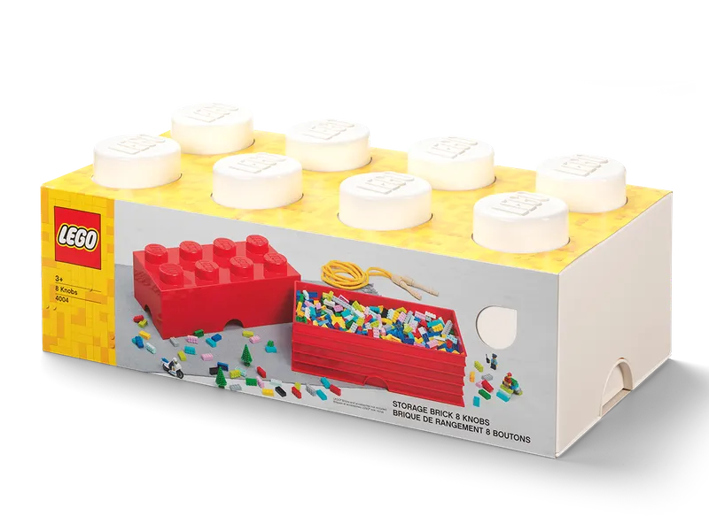 8-Stud Storage Brick – White by LEGO – product photo 2 of 3