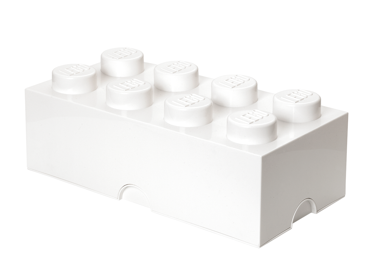 LEGO 8-Stud Storage Brick – White (5006913)