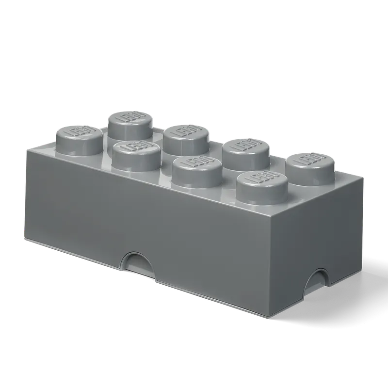 8-Stud Storage Brick – Gray fra LEGO – produktfoto 1 af 3