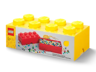 8-Stud Storage Brick – Yellow by LEGO – product photo 2 of 3