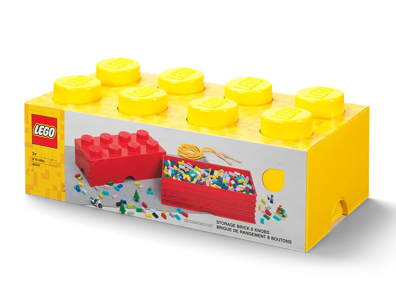 8-Stud Storage Brick – Yellow by LEGO – product photo 2 of 3