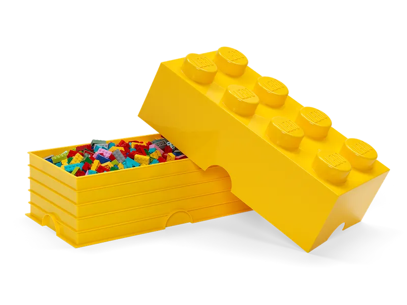 8-Stud Storage Brick – Yellow by LEGO – product photo 3 of 3