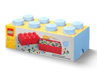 8-Stud Storage Brick – Light Blue by LEGO – product photo 2 of 4