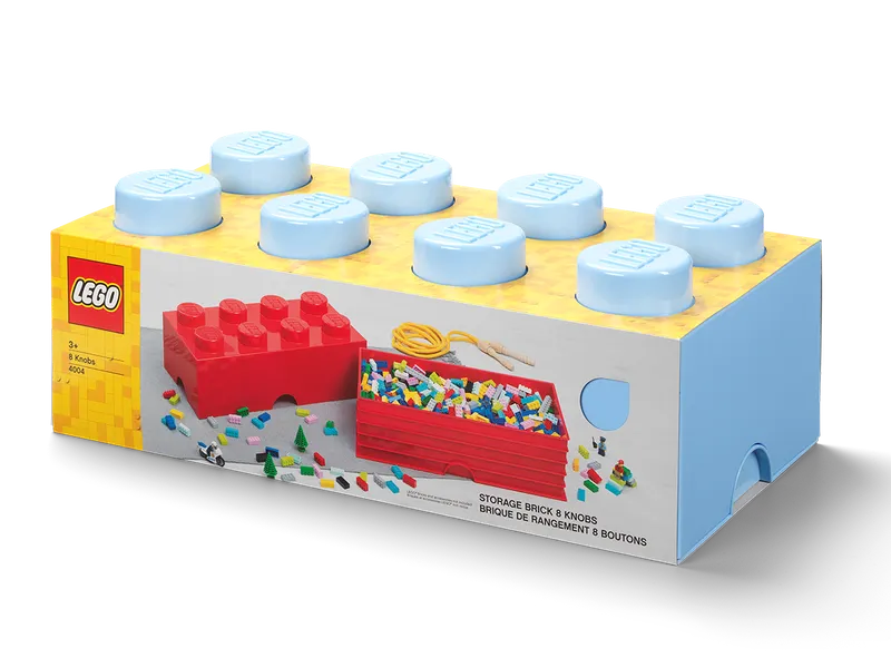 8-Stud Storage Brick – Light Blue by LEGO – product photo 2 of 4