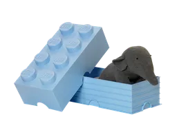 LEGO 8-Stud Storage Brick – Light Blue (5006918) - afbeelding 2
