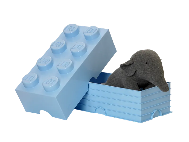 8-Stud Storage Brick – Light Blue by LEGO – product photo 3 of 4