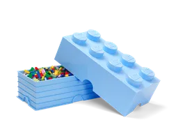 LEGO 8-Stud Storage Brick – Light Blue (5006918) - afbeelding 3