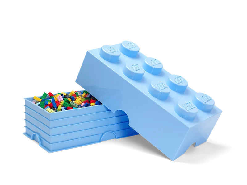 8-Stud Storage Brick – Light Blue by LEGO – product photo 4 of 4