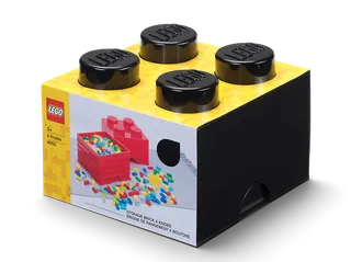 4-Stud Storage Brick – Black de LEGO – photo du produit 2 sur 4