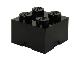 4-Stud Storage Brick – Black de LEGO – photo du produit 1 sur 4