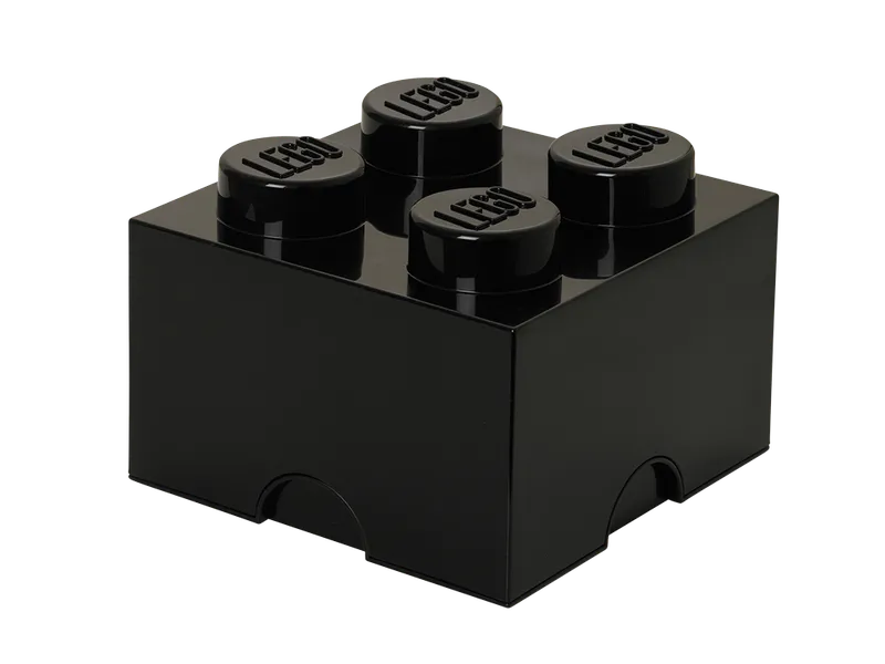 4-Stud Storage Brick – Black
