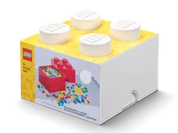 LEGO 4-Stud Storage Brick – White (5006931) - afbeelding 1