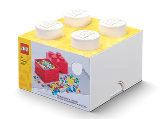 4-Stud Storage Brick – White de LEGO – photo du produit 2 sur 3