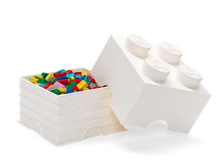 4-Stud Storage Brick – White de LEGO – photo du produit 3 sur 3