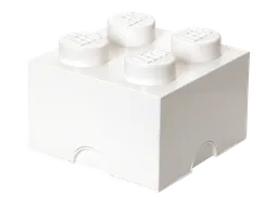 LEGO 4-Stud Storage Brick – White (5006931)