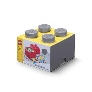 4-Stud Storage Brick – Dark Gray by LEGO – product photo 2 of 2