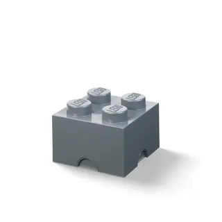 4-Stud Storage Brick – Dark Gray by LEGO – product photo 1 of 2