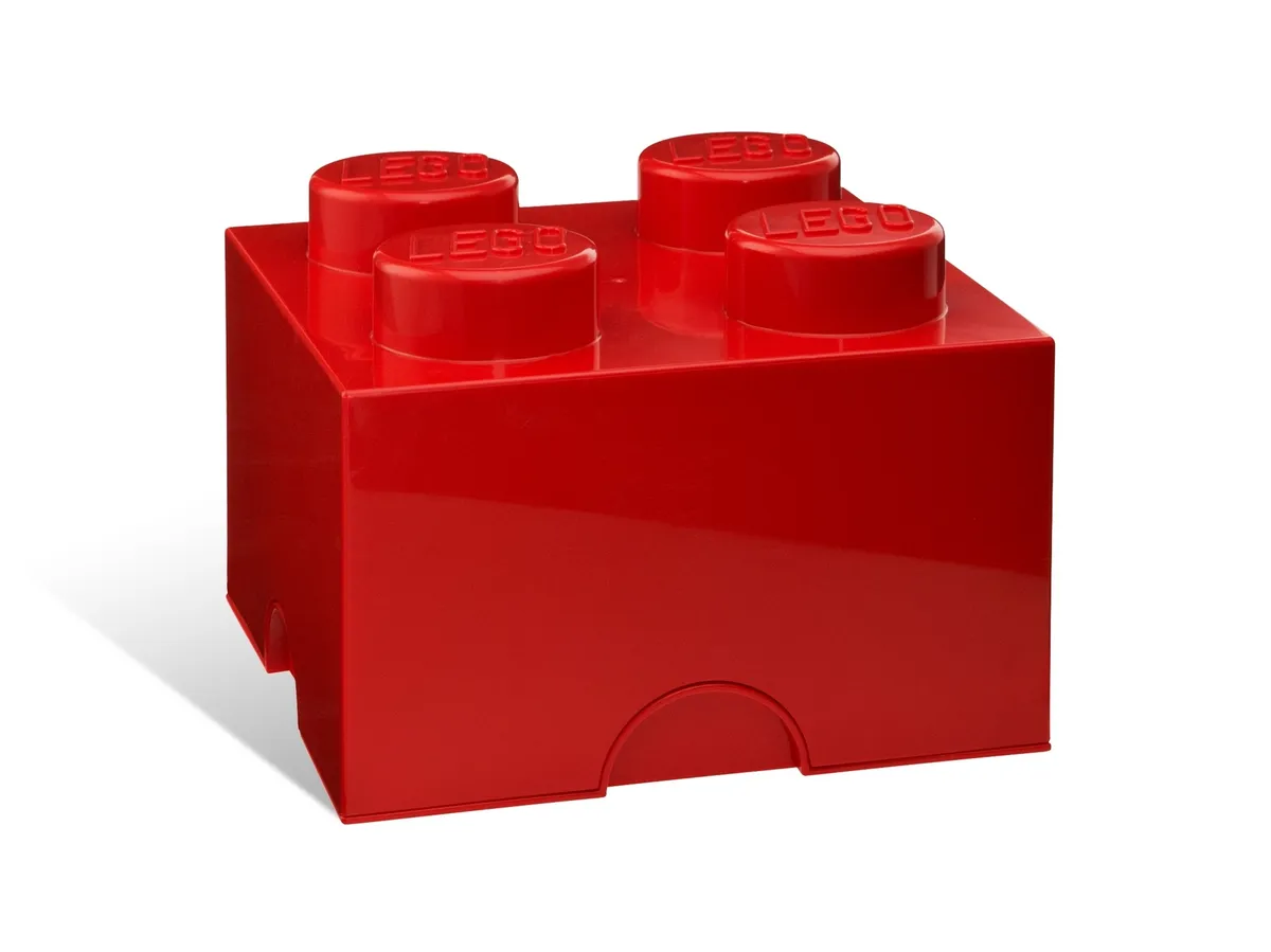 LEGO 4-Stud Storage Brick – Red (5006968)