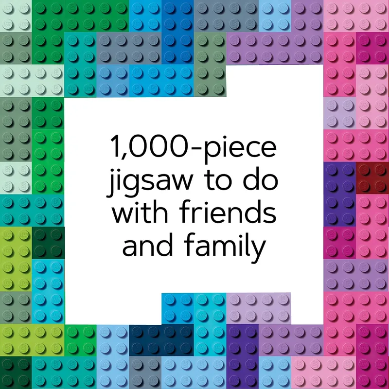 Rainbow Bricks 1,000-Piece Puzzle van LEGO – productfoto 4 van 6