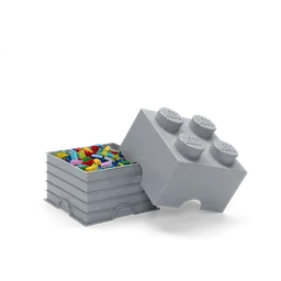 LEGO 4-Stud Storage Brick – Medium Stone Gray (5007073) - afbeelding 1