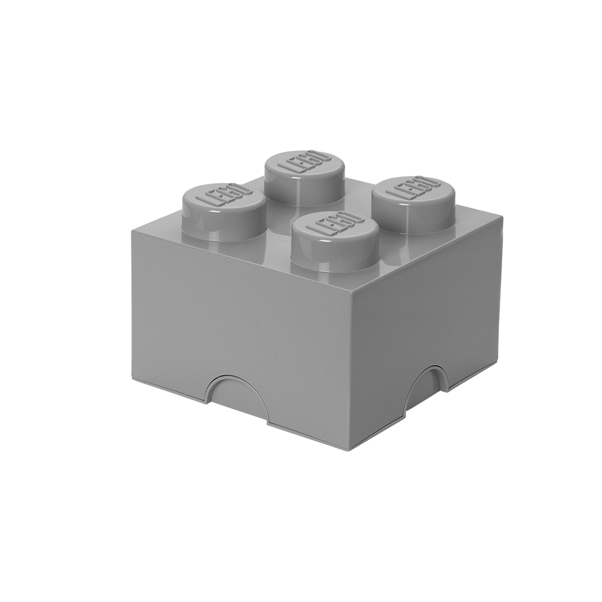 LEGO 4-Stud Storage Brick – Medium Stone Gray (5007073)
