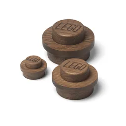 LEGO Wooden Wall Hanger Set – Dark Oak (5007112)