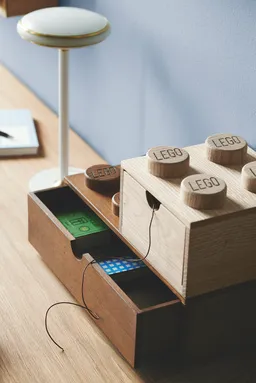 LEGO Wooden Desk Drawer 4 – Light Oak (5007113) - afbeelding 2
