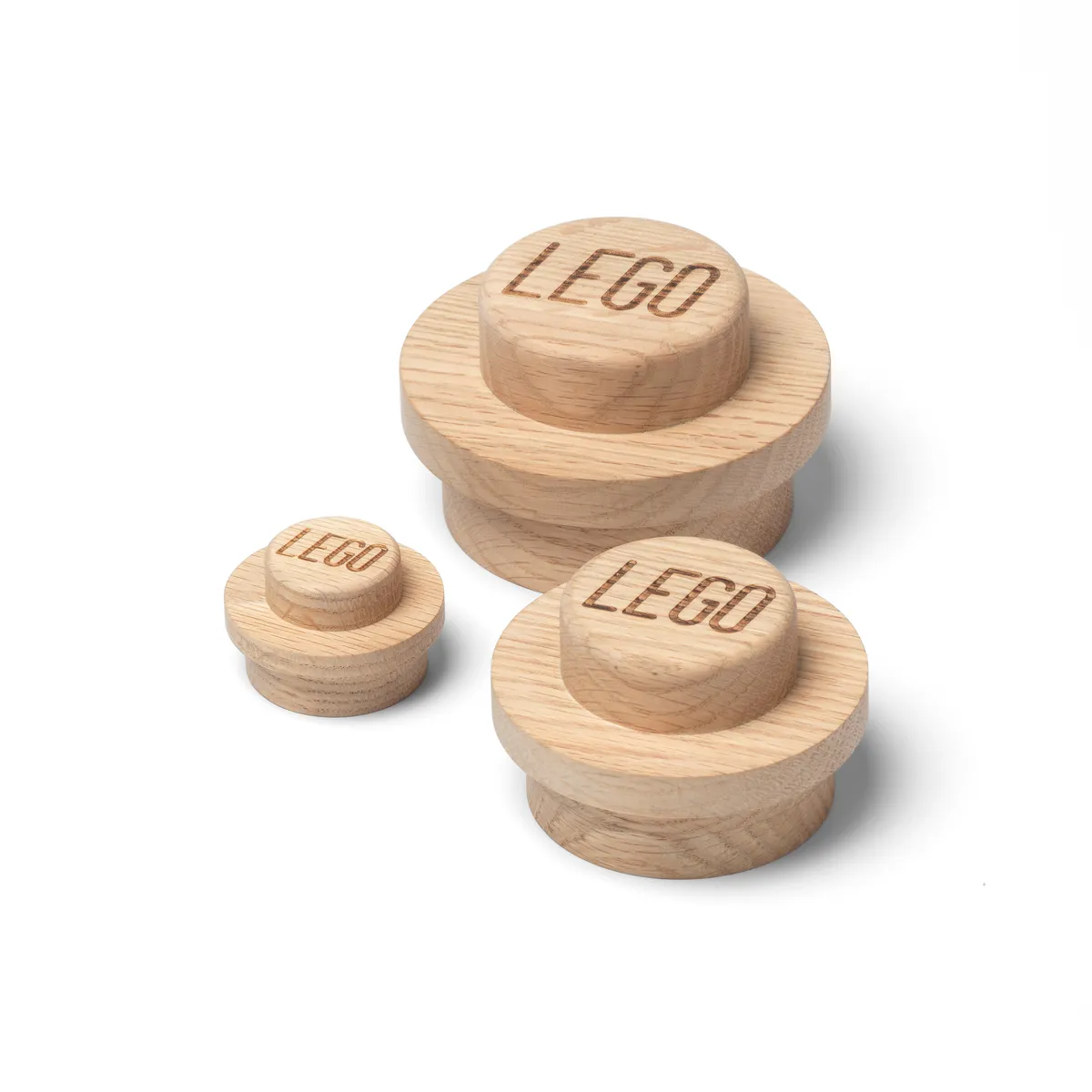 LEGO Wooden Wall Hanger Set – Light Oak (5007114)