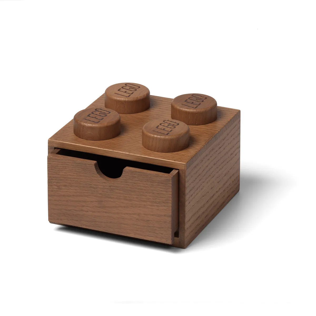 LEGO Wooden Desk Drawer 4 – Dark Oak (5007115)