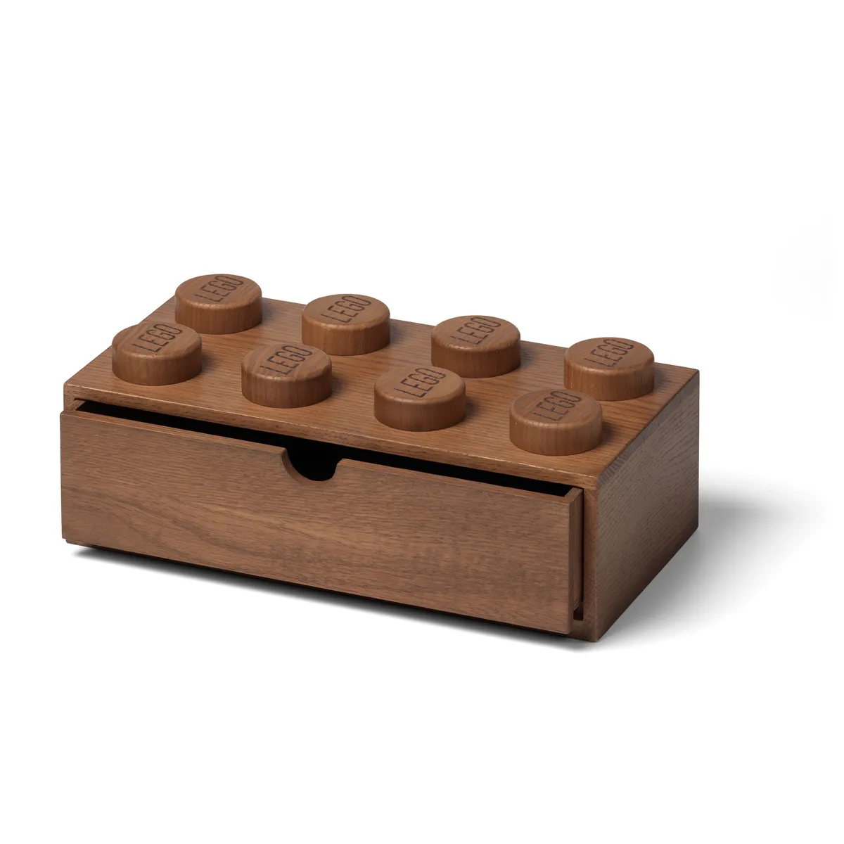 LEGO Wooden Desk Drawer 8 – Dark Oak (5007116)