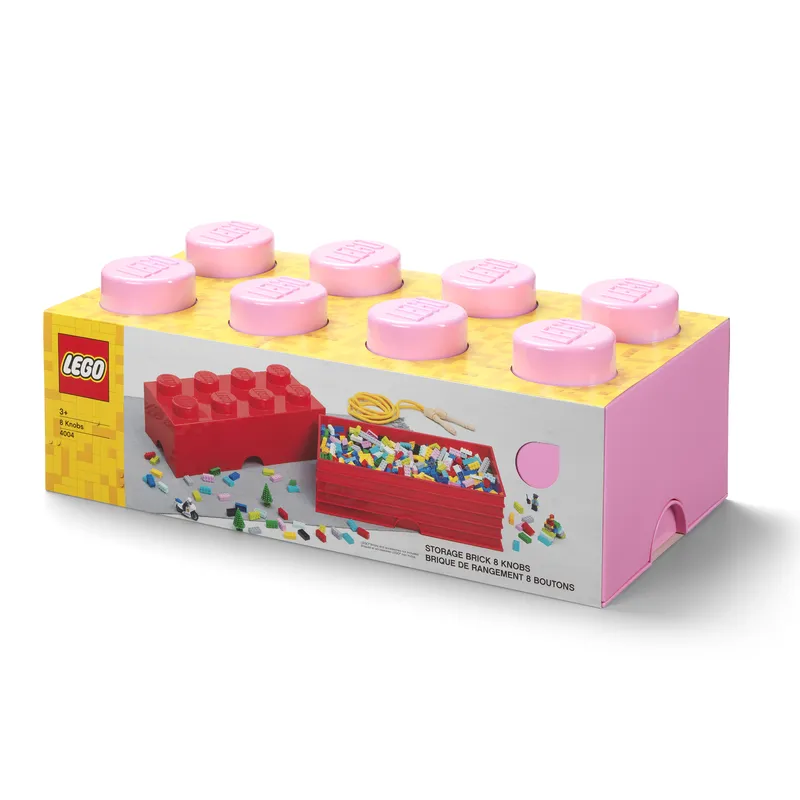 8-Stud Storage Brick – Light Purple från LEGO – produktbild 2 av 2