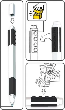 LEGO Pen Pal Gel Pen with Minifigure – Black (5007200)