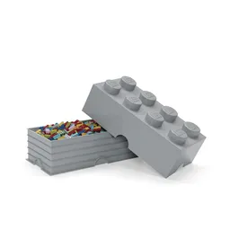LEGO 8-Stud Storage Brick – Stone Gray (5007268) - afbeelding 1