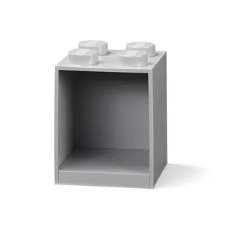 4-Stud Brick Shelf – Gray van LEGO – productfoto 1 van 3