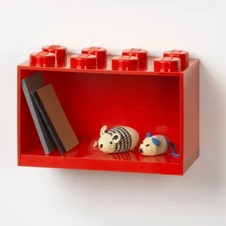 8-Stud Brick Shelf – Bright Red de LEGO – photo du produit 3 sur 3