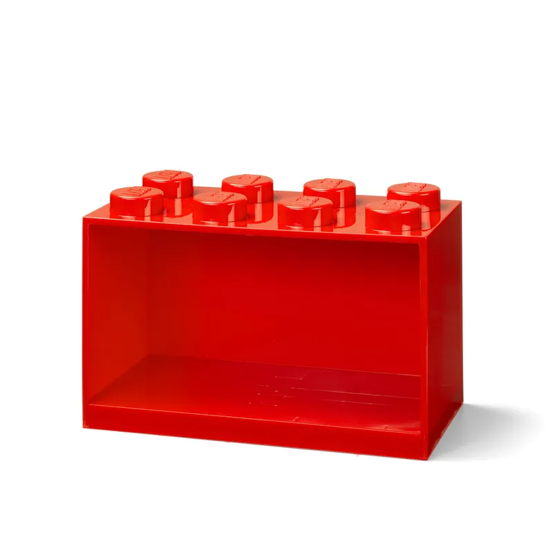 8-Stud Brick Shelf – Bright Red de LEGO – photo du produit 1 sur 3