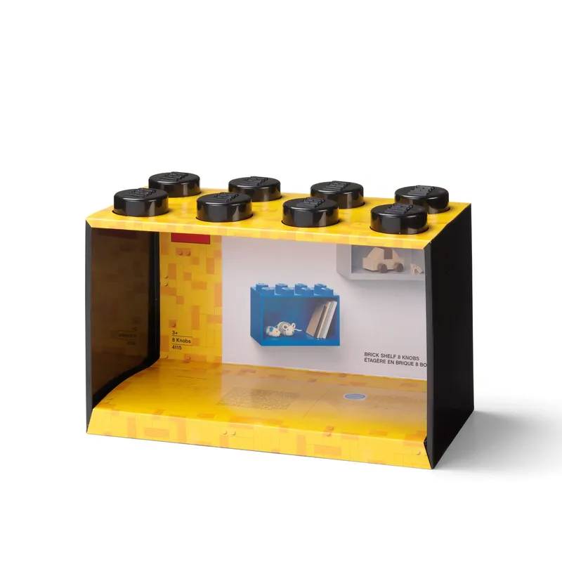 8-Stud Brick Shelf – Black by LEGO – product photo 2 of 3