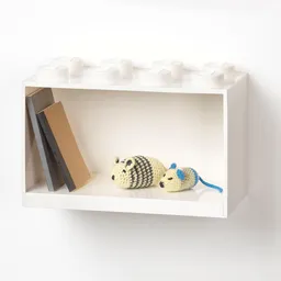 LEGO 8-Stud Brick Shelf – White (5007287) - afbeelding 2